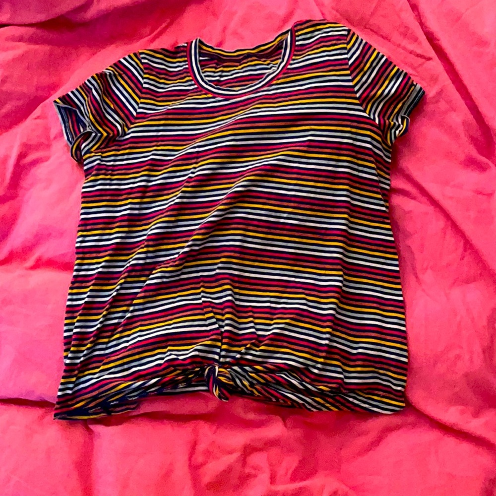Madewell Rainbow Striped Tee